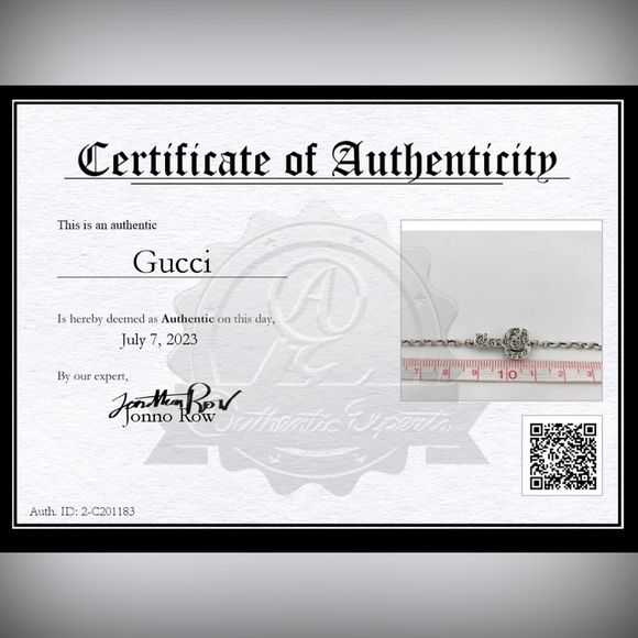 GUCCI UNISEX DOUBLE G KEY ARABESQUE BRACELET - Picture 14 of 15